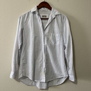 Grayson The Hero Shirt Women's 100% Cotton Striped Button Up Shirt SZ 01 XS